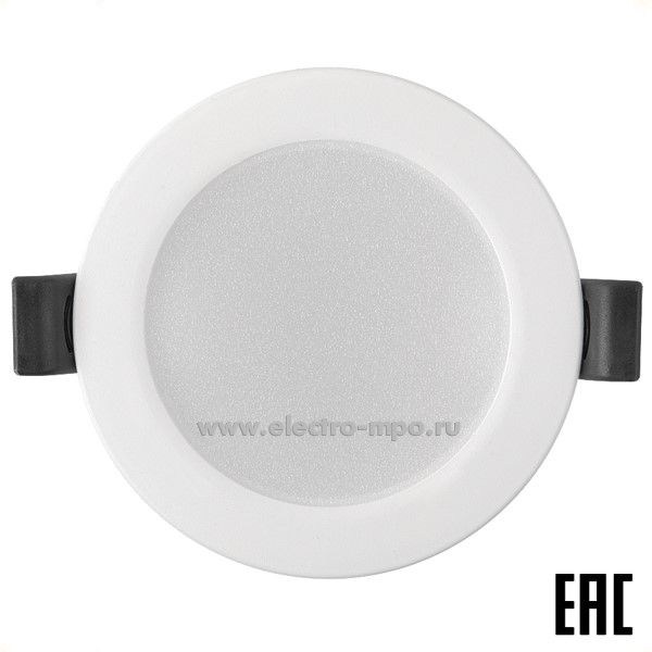 С08. Светильник 412402 GLP-RW3-6BT-90-6 6Вт 6500К 480Лм светод. встр. d-90мм белый IP40 (General)