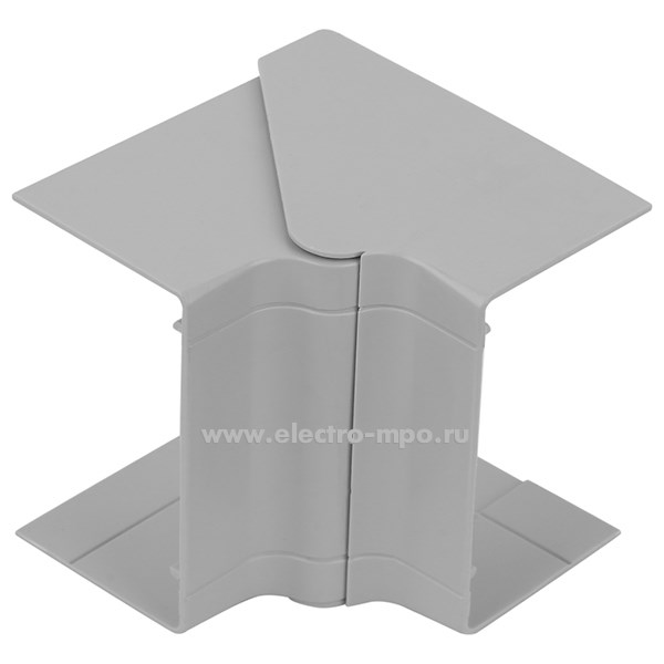 Д68. Угол внутренний УВН-100х60-С серый (Рувинил)