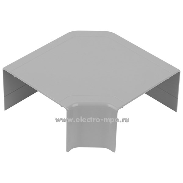 Д68. Угол плоский ПВР-100х60-С серый (Рувинил)