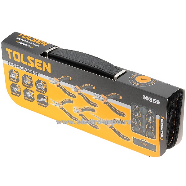 И3044. Набор 10359 губцевого инструмента мини 6 предметов (Tolsen Китай)