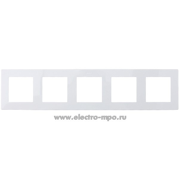 Ю7148. Рамка-5 Simon24 2400650-030 белая (Simon)