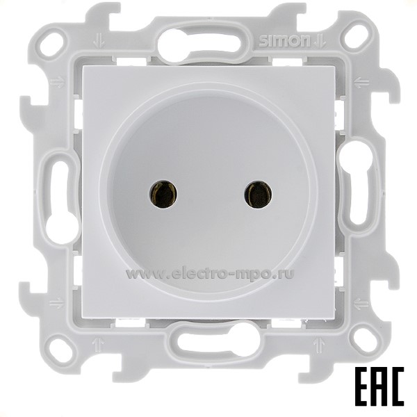 Ю7121. Механизм Simon24 2450442-030 розетки с/п белый (Simon)