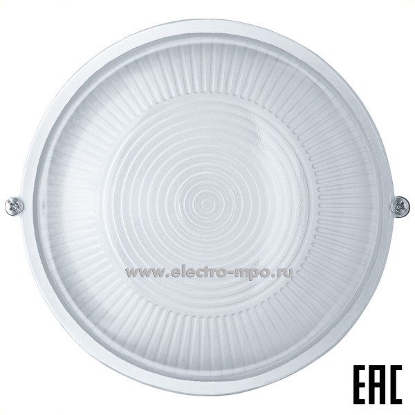 С32. Светильник 94802 NBL-R1-60-E27/WH 60Вт E27 настенно-потолочный белый IP54 (Navigator)