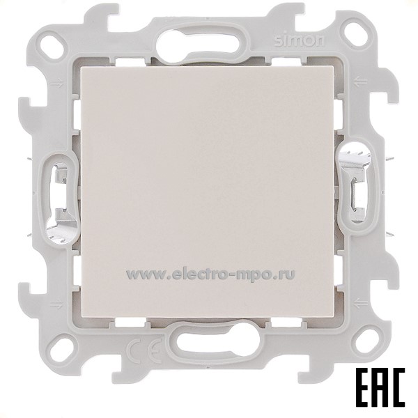 Ю7151. Механизм Simon24 2420101-031 выключателя 1кл. Push\Go с/п слоновая кость (Simon)