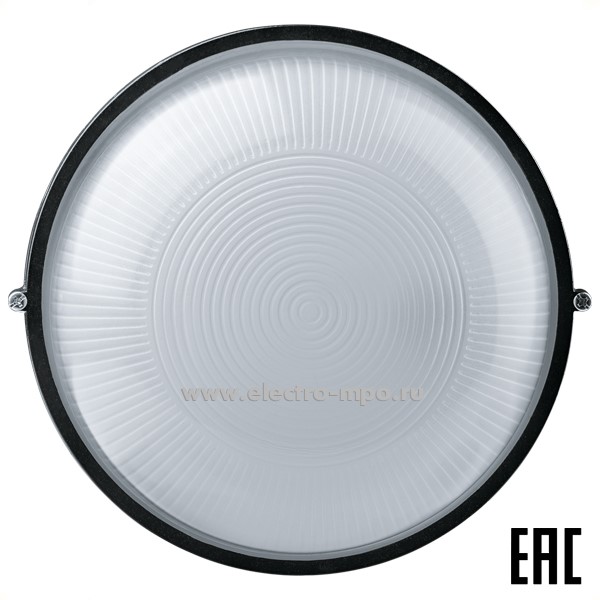 С32. Светильник 94815 NBL-R1-100-E27/BL 100Вт E27 настенно-потолочный чёрный IP54 (Navigator)