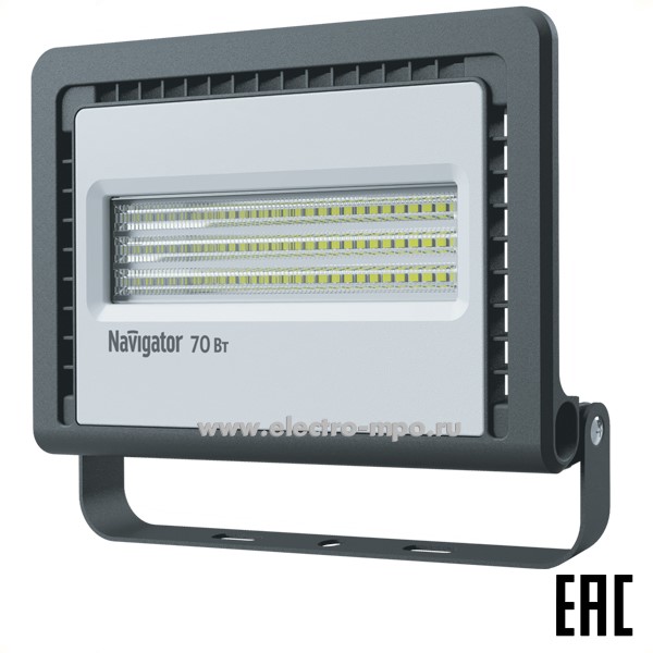 С05. Прожектор 14147 NFL-01-70-4K-LED 220В 70Вт 5950Лм 4000К светодиодный IP65 (Navigator)