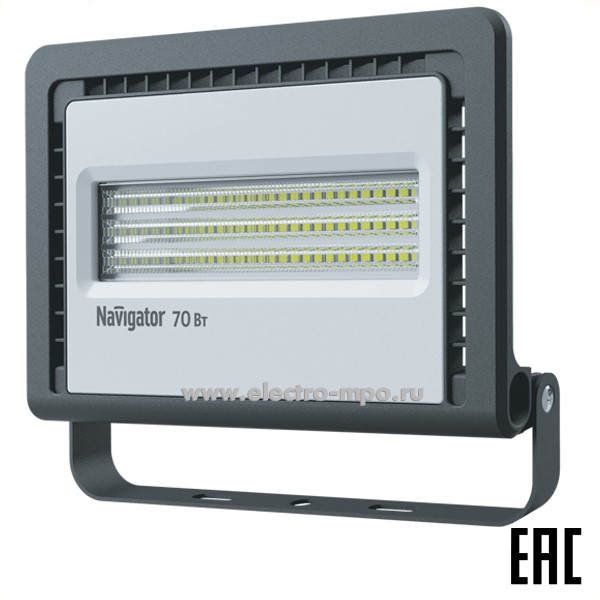 С05. Прожектор 14148 NFL-01-70-6.5K-LED 220В 70Вт 5950Лм 6500К светодиодный IP65 (Navigator)