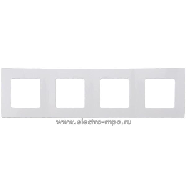 Р0888. Рамка 4 Мастер ЮЛИГ.735212.374 универсальная белая (Светоприбор Минск)