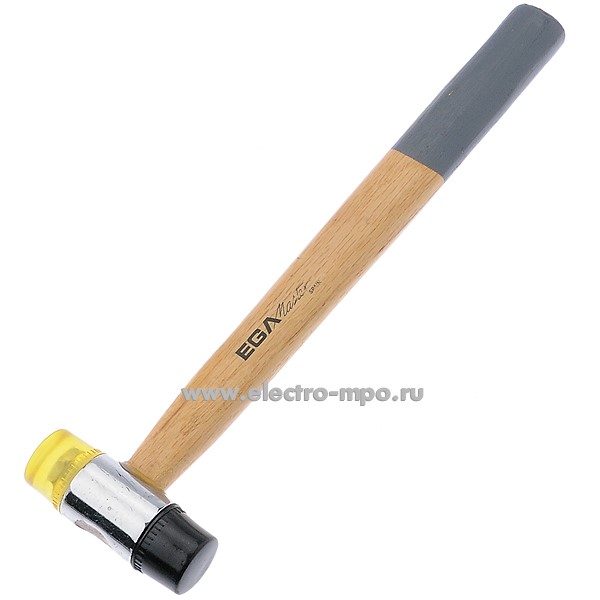 71465. И1465.Молоток 69721 пластиковый 200г с деревянной ручкой (EGA Master Испания)