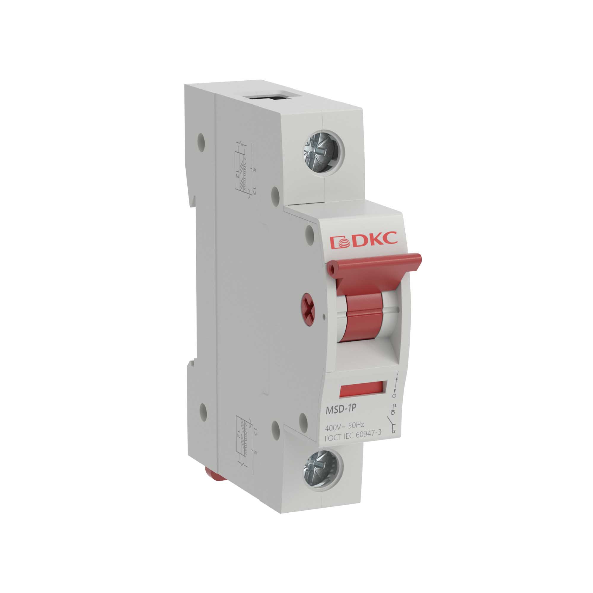 А48. Выключатель MSD-1P80 нагрузки модульный YON max типа MSD, 1 полюс, 80А (ДКС)