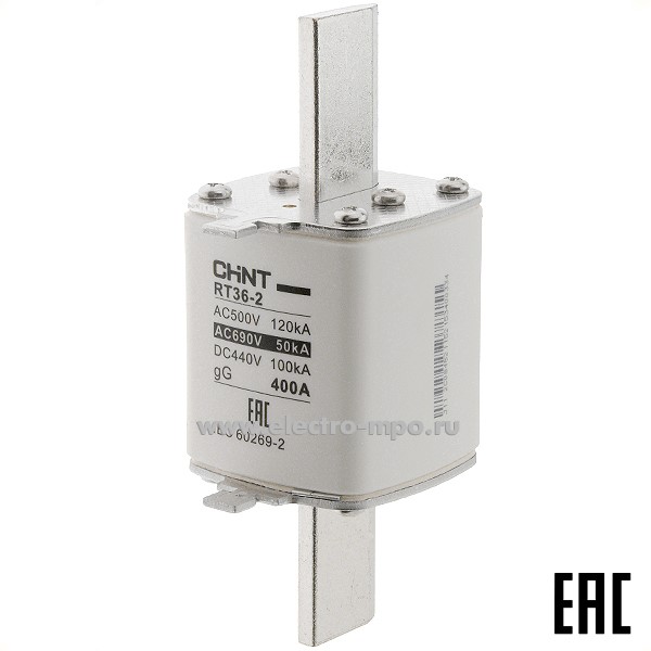 А2352. Плавкая вставка 521534  RT36-2-400  400А габарит 2 (CHINT)