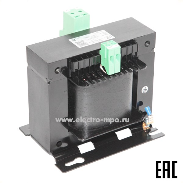 Б43. Трансформатор понижающ, однофаз MT 0,63 380/220, мощ 630ВА, вход напряж 380В, выход напряж 220В