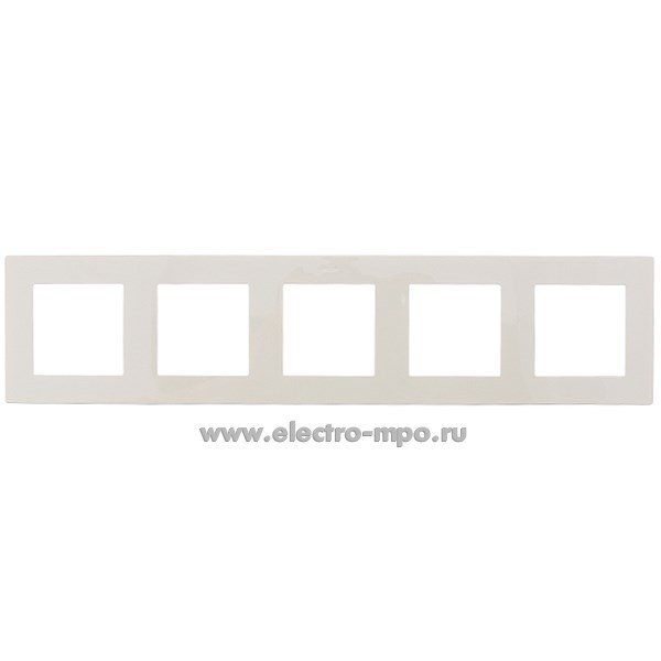 Ю7198. Рамка-5 Simon24 2400650-031 слоновая кость (Simon)