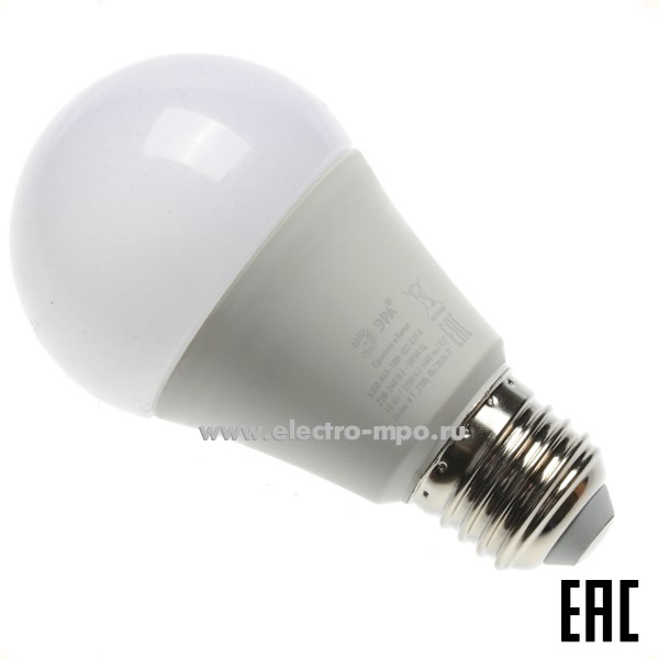 Л1538. Лампа 18Вт Б0051850 RED LINE LED A65-18W-827-E27 R 1440Лм 2700K светодиодная "груша" т/б свет (ЭРА)