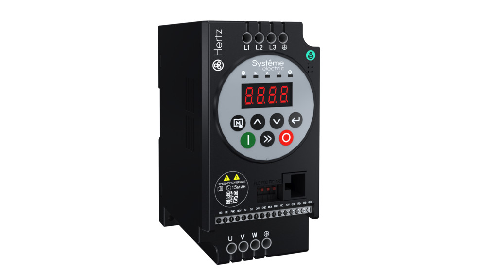 Э09. Преобразователь STV050U22N4 частоты STV050 Hertz 2,2 кВт 380В ЭМС С3 + LED  (Systeme Electric)