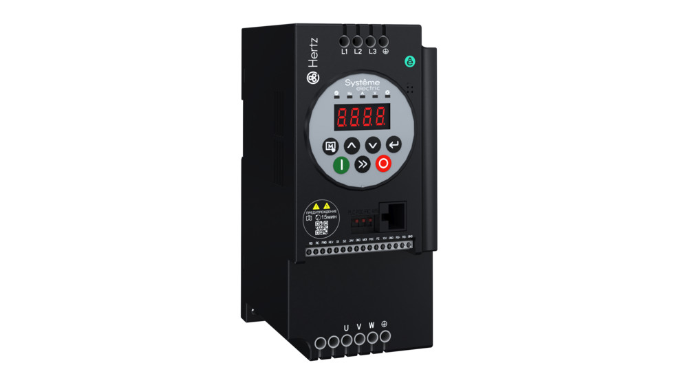 Э09. Преобразователь STV050U75N4 частоты STV050 Hertz 7,5 кВт 380В ЭМС С3 + LED  (Systeme Electric)