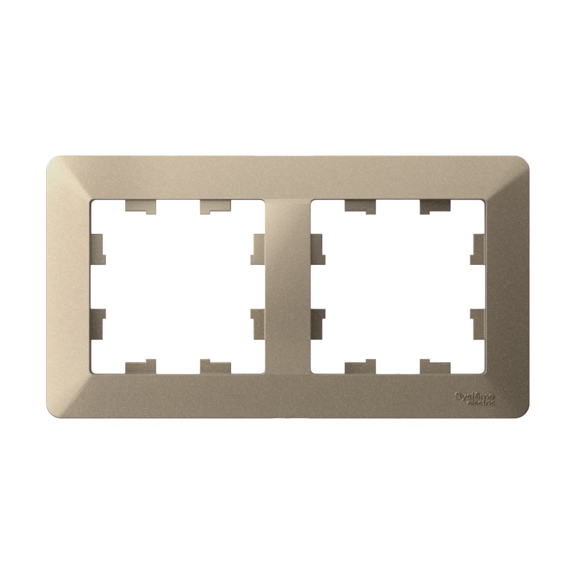 Ю32. Рамка-2 AtlasDesign Air ATN225502 универсальная шампань/дымчатый белый (Systemе Electric)