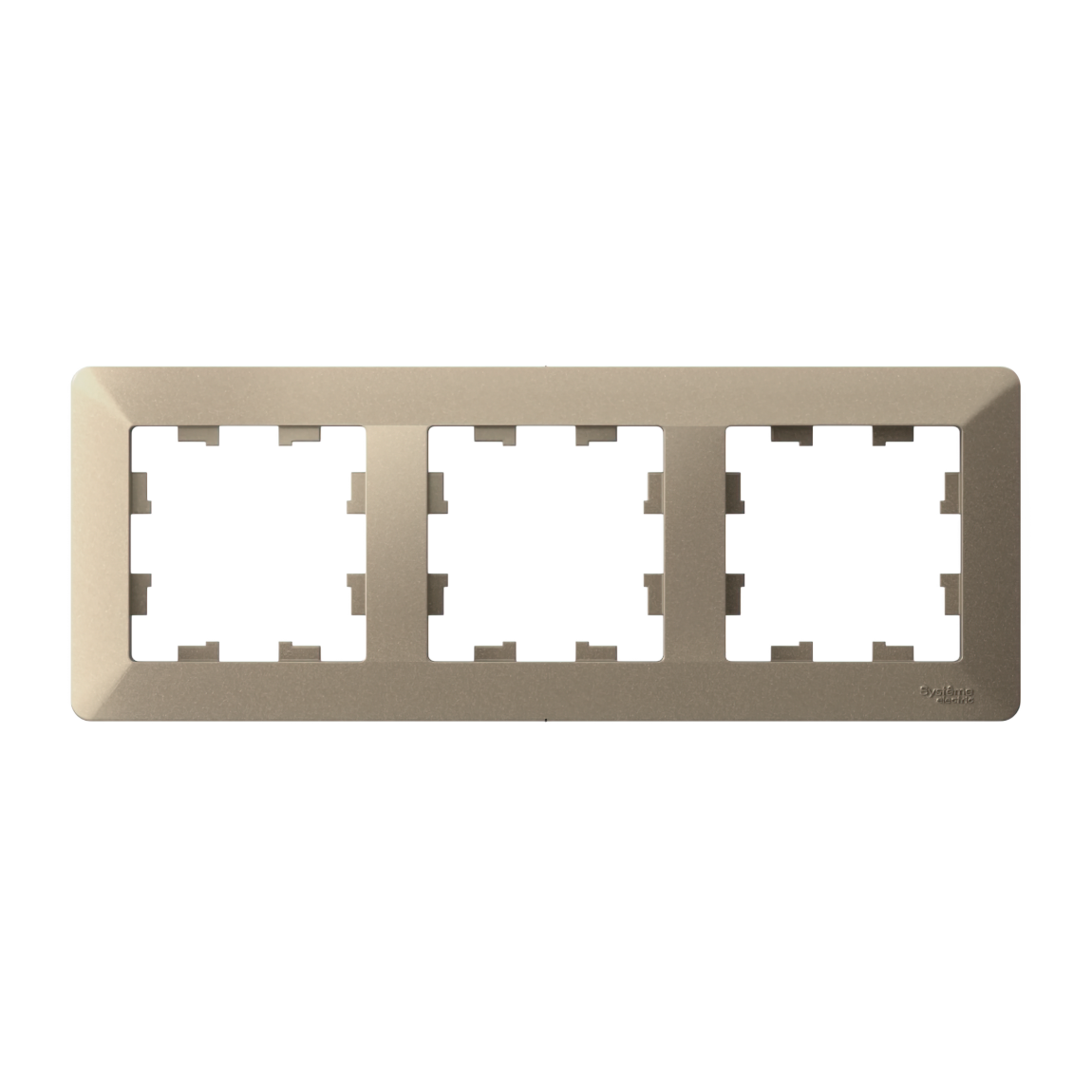 Ю32. Рамка-3 AtlasDesign Air ATN225503 универсальная шампань/дымчатый белый (Systemе Electric)