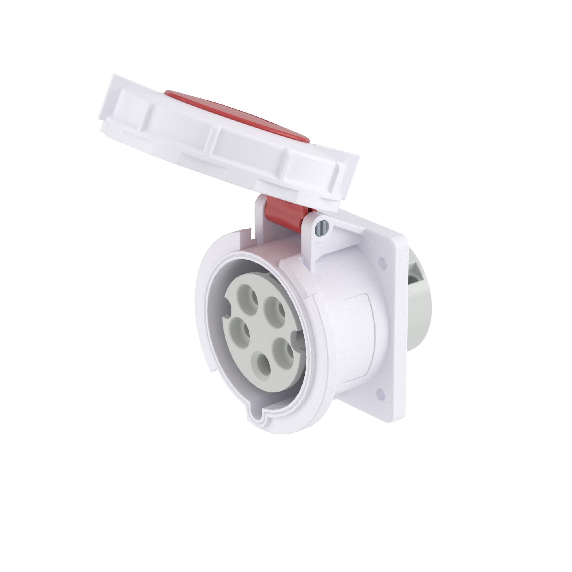 Р57. Розетка DIS4273267 панельная PSS IP67 32A 3P+E+N 400В (ДКС)