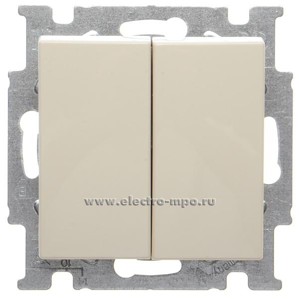 Ю8733. Механизм Basic 55 2006/6/6UC-92-507 2CKA001012A2151 переключателя 2 кл. с/п слоновая кость (ABB)