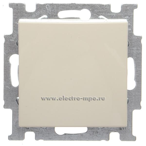Ю8735. Механизм Basic 55 2026UC-92-507 2CKA001413A1083 выключателя 1 кл. кнопочный с/п слоновая кость (ABB