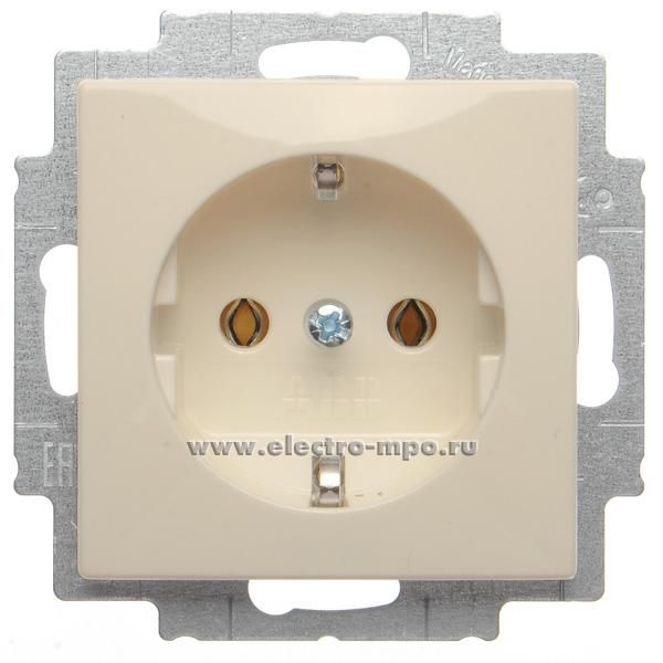 Ю8743. Механизм Basic 55 23EUC-92-507 2CKA002011A6154 розетки "евр" винтовые клеммы с/п слоновая кость (AB