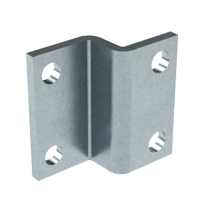 М24. Пластина BMD2002HDZ для крепления консолей BBF-60 к тяжелому подвесу/профилю,  (ДКС)