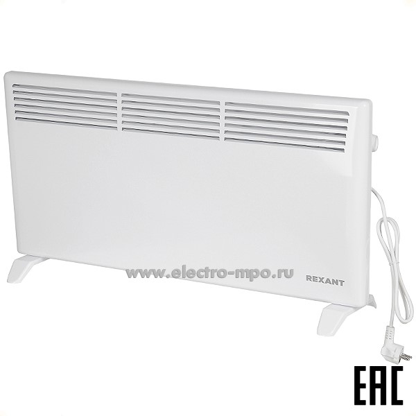 Б8720. Электроконвектор 60-0117 напольный 2,0кВт механический термостат (Rexant)