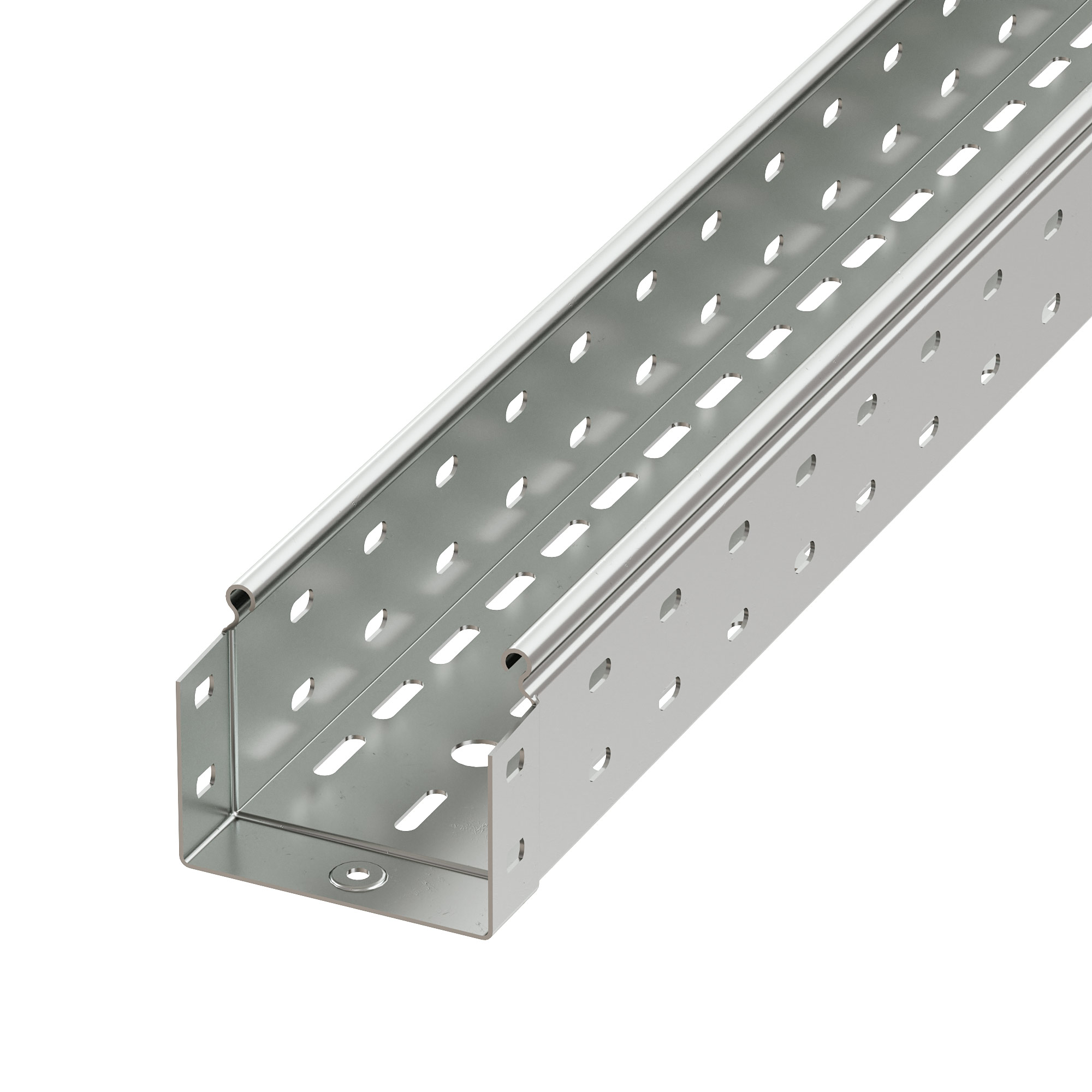 М97. Лоток 3526210HDZ перфорированный 100х50 L 3000 толщ. 1,0 мм, горячеоцинкованный (ДКС)