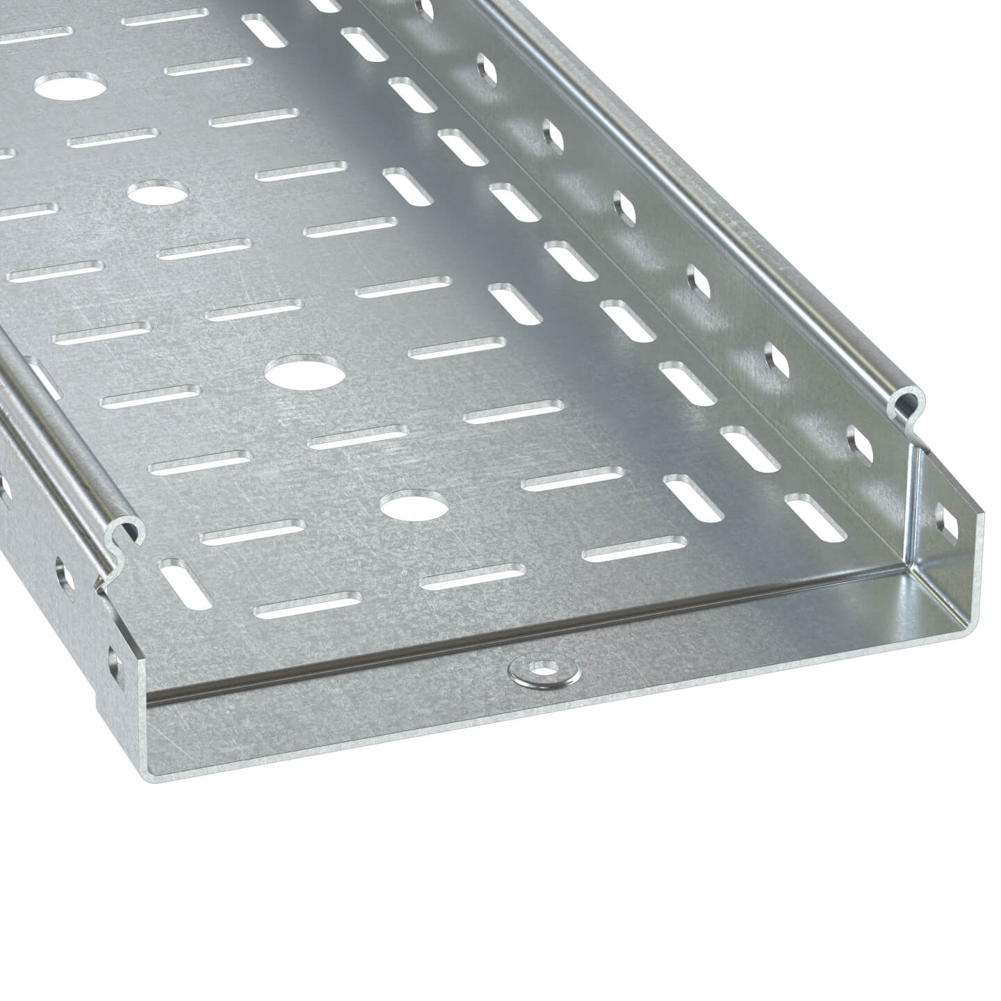 М97. Лоток 3526312HDZ перфорированный 150х50 L 3000 толщ. 1,2 мм, горячеоцинкованный (ДКС)