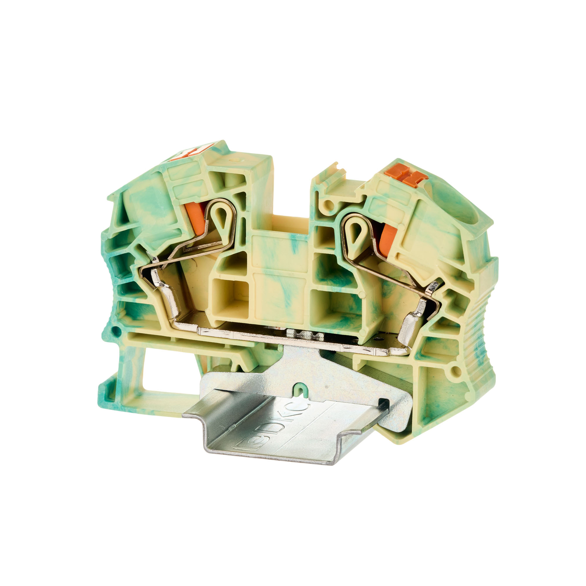 К2321. Клемма VPR-16-PE-YG заземления, зажим push-in, 2 точки подключения, 16  (ДКС)