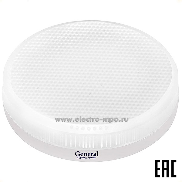 Л14. Лампа 12Вт 660336 GLDEN-GX53-12-230-GX53-4500К 770Лм "таблетка" светод. призма х/б свет (General)