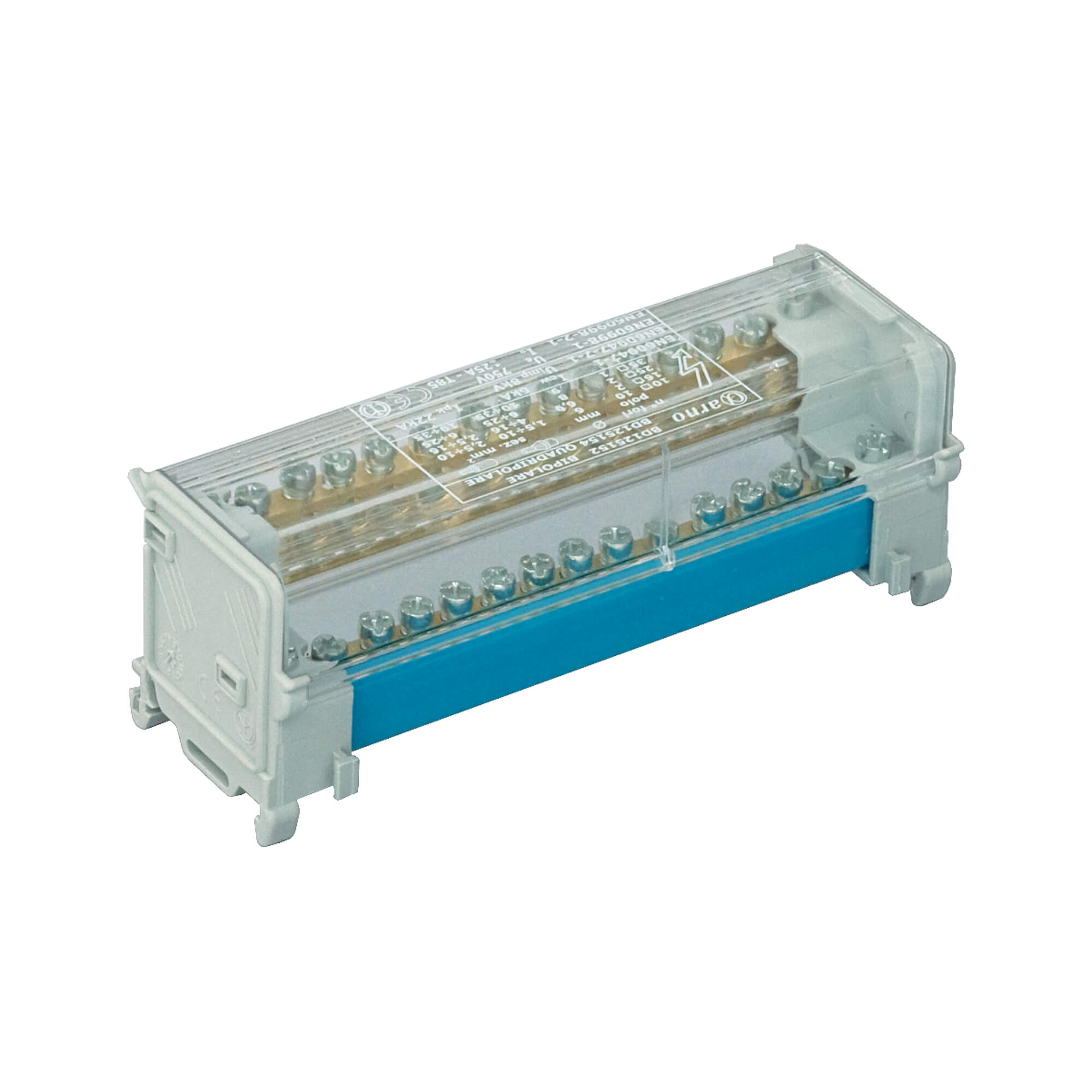 Э16. Блок BD125152 распределения многополюсный 2 полюса, 125А 3/50кв.мм,  (ДКС)