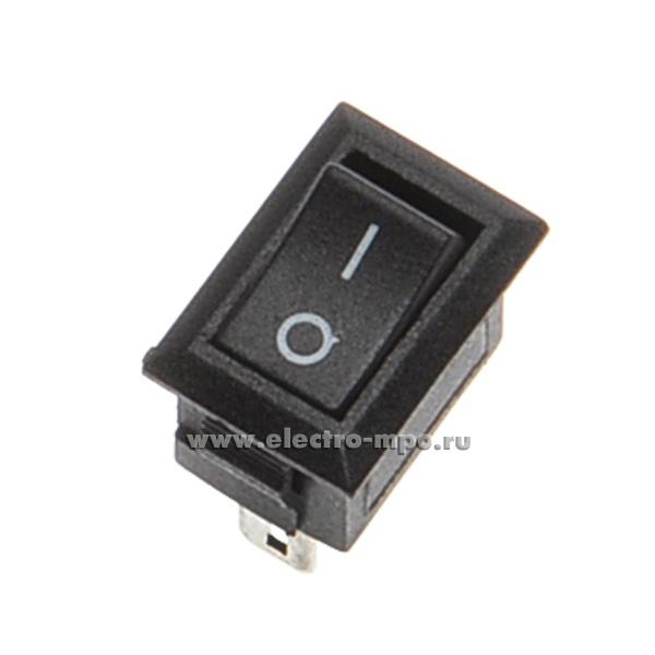 А5707. Выключатель клавишный on-off Micro 250В 3А 1з черный без подсветки  36-2010 (Rexant)
