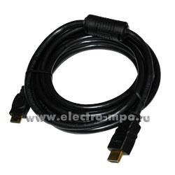 35637. Н5637 Шнур 17-6125 HDMI (штекер) - mini HDMI (штекер) 3 м (Rexant Китай)
