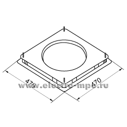 68882.М8882 Коробка PANDORAR48.304 для заливки в бетон (Vergokan)