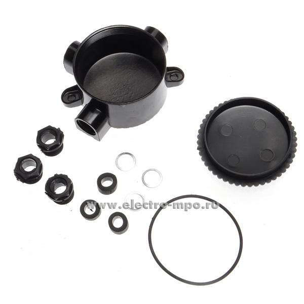 Коробка КЭМ 2-660-3 (У-409-3) распаечная карболит 3-х рожковая D=95мм Н ...