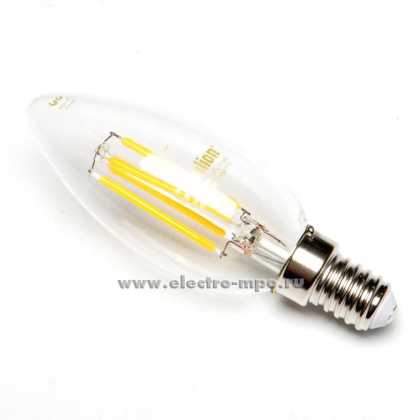 20046.Л0046 Лампа 5Вт FILAMENT LED5-C35-FL/845/E14 светодиодная &quot;свеча&quot; прозрачная холод. белый свет (Cam