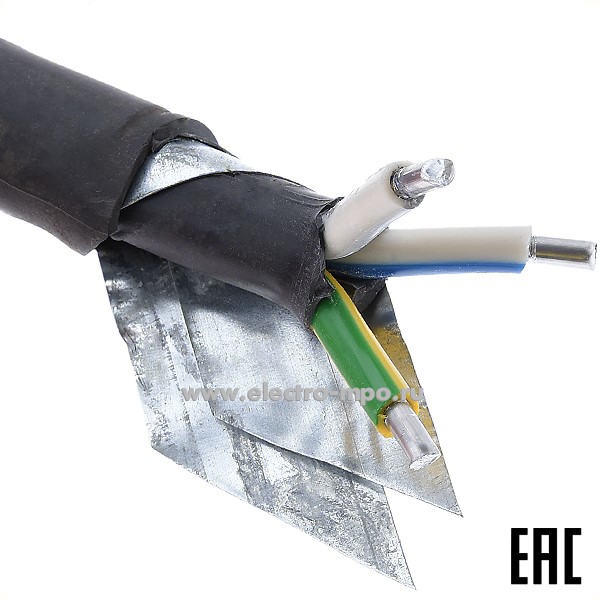 П37. Кабель силовой бронированный АВБШвнг(А)-LS 3х10ок 0,66кВ (N, PE), МКЗ