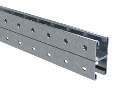 М24. Двойной BPD4114HDZ С-образный профиль 41х41, L1400, толщ.2,5 мм, горячеоцинкованный (ДКС)