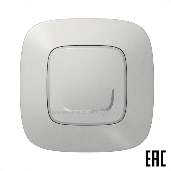 Ю8461. Выключатель-светорегулятор Netatmo 752784 Valena Allure 1кл. 5-300Вт. с/п алюминий (Legrand)