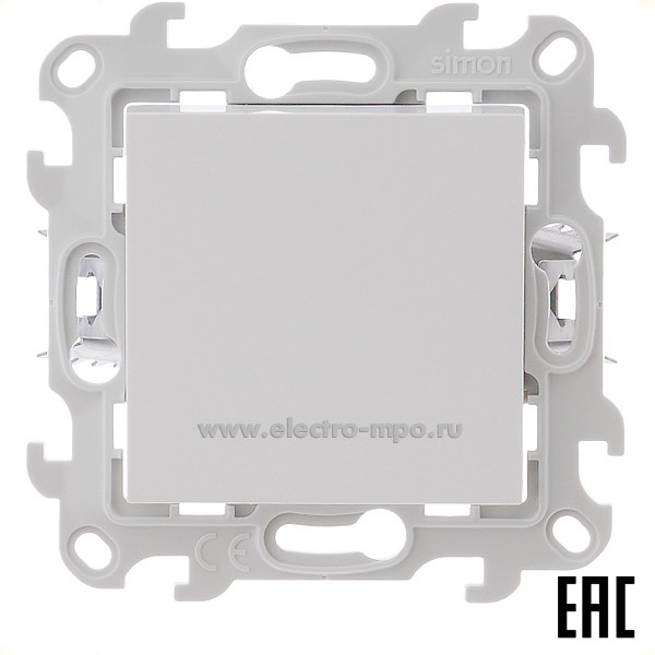 Ю7108. Механизм Simon24 2420251-030 переключателя 1кл. перекрестного Push\Go с/п белый (Simon)
