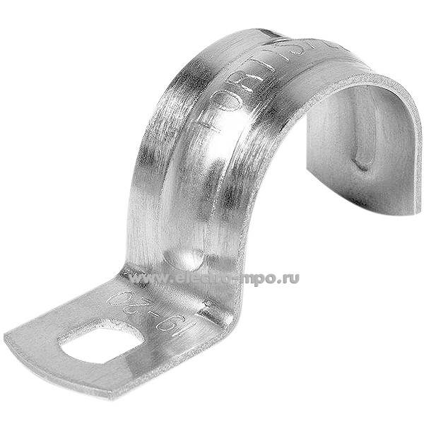 Г66. Скоба 49119 металлическая 1 лапка СМО 48–50мм (Fortisflex)