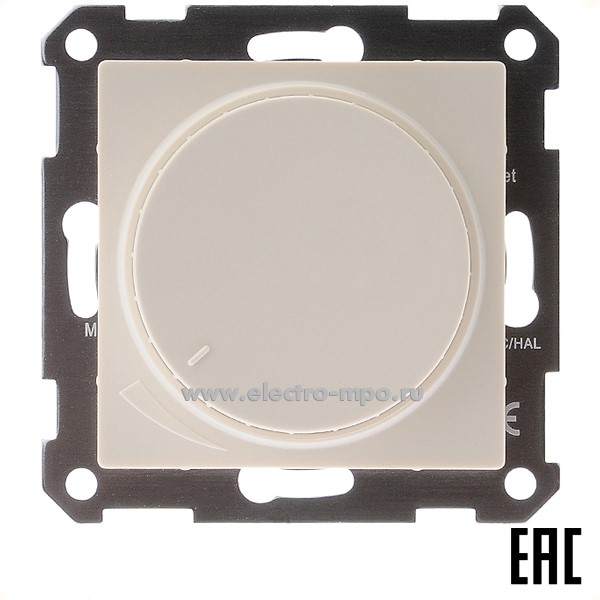 Ю4057. Механизм AtlasDesign ATN000223 светорегулятора 10-400 Вт (LED 3-150Вт) с/п бежевый (Systeme)