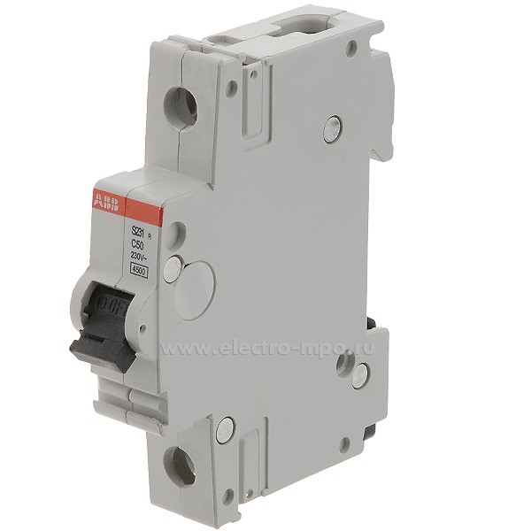 42625.А2625 Автоматический выключатель S231R C50А/1п/ 4,5 кА на Din-рейку PROS231R C50 (АВВ)