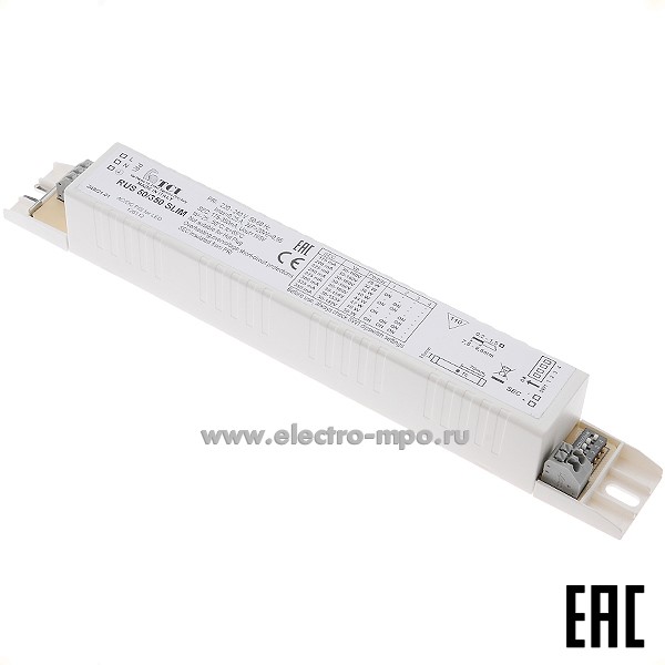 С8703. Драйвер 126112 RUS 50/350 SLIM 5,25-50W/ 220-240В, вых: 175-350мА/30-160В 50Вт IP20 (TCI)