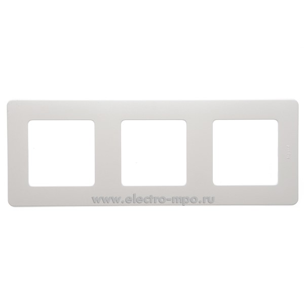Ю5793. Рамка-3 Inspiria 673956 жемчуг (Legrand/Daccord)