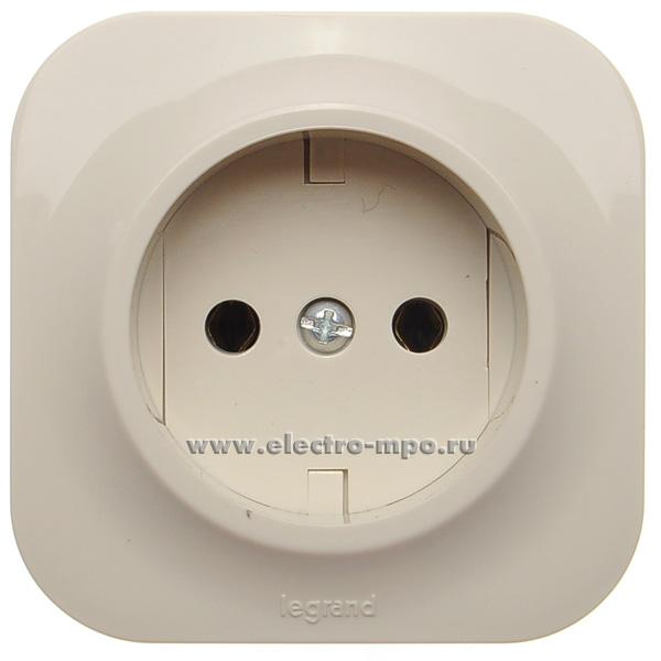 Р7028. Розетка Quteo 782240 о/п бежевая (Legrand)