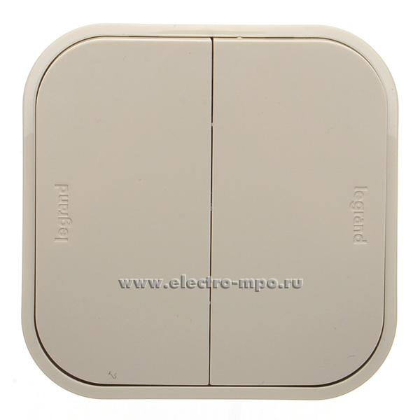 Р7039. Переключатель Quteo 782236 2кл. о/п бежевый (Legrand)