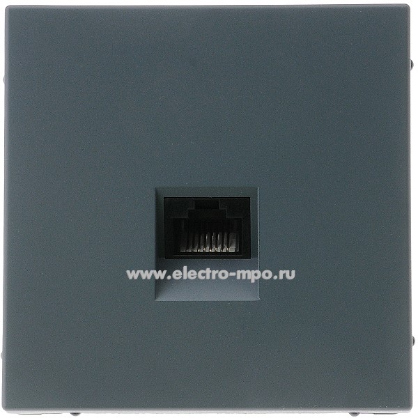 Р3276. Механизм ArtGallery GAL000783 розетки компьютерной RJ45 5е с/п грифель (Systeme Electric)